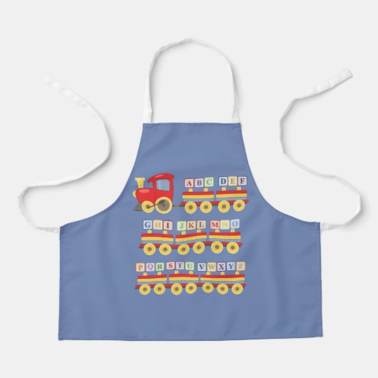 Toy Train Carrying Alphabet Blocks Schürze (Vorderseite)