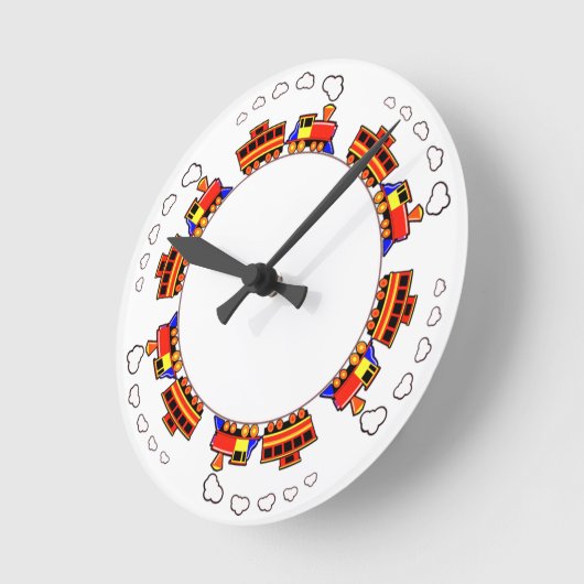 Toy Train Clock Runde Wanduhr (Winkel)