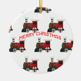 Toy Train Weihnachten Keramikornament