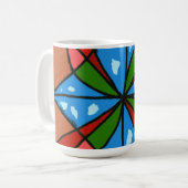 "Toy Windmill" Abstrakte Design-Tasse Kaffeetasse (Vorderseite Links)