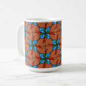 "Toy Windmill Tiled" Abstract Design Tasse (Vorderseite Links)
