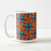 "Toy Windmill Tiled" Abstract Design Tasse (Links)