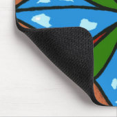 "Toy Windmills" Abstraktes Design Mousepad (Ecke)