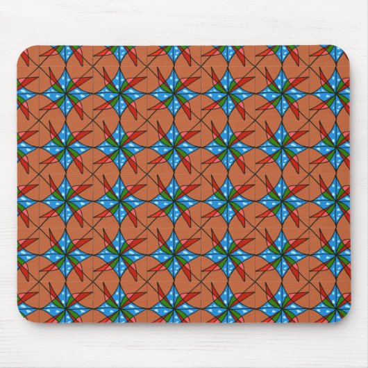 "Toy Windmills" geteerte abstrakte Design Mousepad (Vorne)