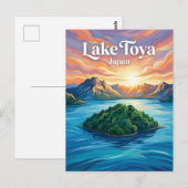 Tōya-See Japan Postkarte (Vorne/Hinten)