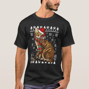Toyger Cat Weihnachtsmannmütze Weihnachten Weihna T-Shirt