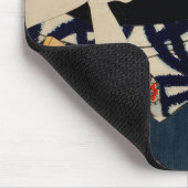 Toyohara Kunichika Japanisches Funny Face Mousepad (Ecke)