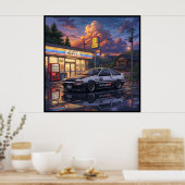 Toyota AE86 Tourenwagen Poster (Küche)
