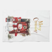 Toyota British Soldier Bearskin hat und Snowman Geschirrtuch (Horizontal)