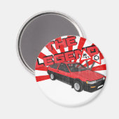 Toyota Corolla AE86 Magnet (Vorderseite/Rückseite)