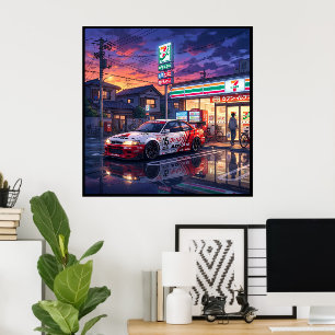 Toyota Corolla Levin AE101 Tourenwagen Poster
