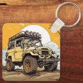 Toyota FJ40 Land Cruiser 4x4 Schlüsselanhänger (Rückseite)