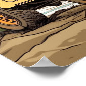 Toyota FJ40 Land Cruiser Square Poster (Ecke)