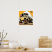 Toyota FJ40 Land Cruiser Square Poster (Küche)