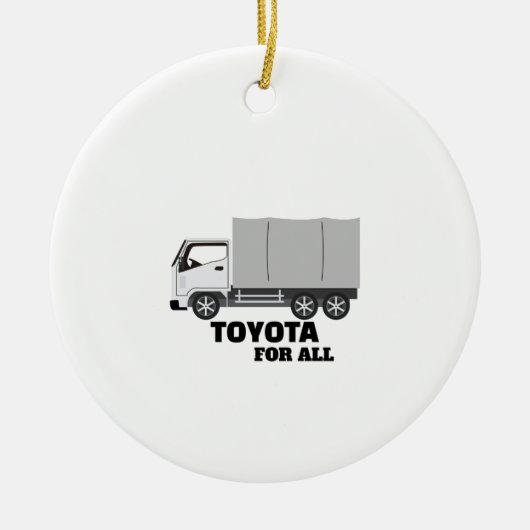 TOYOTA FÜR ALLE KERAMIK ORNAMENT (Vorne)