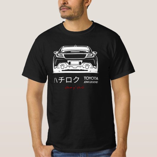 Toyota GR86 JDM Legende – House of Hachi T-Shirt (Vorderseite)