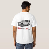 Toyota landen Reihe HZJ77 des Kreuzer-70 T-Shirt (Schwarz voll)