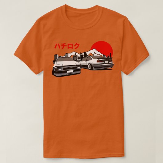 Toyota Levin AE86 19831987 Retro Style T-Shirt (Design vorne)