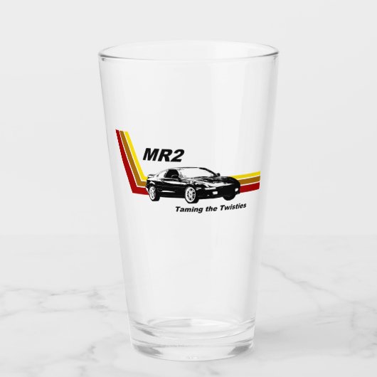 Toyota MR2, The Twisties Glass Cup Glas (Vorderseite)
