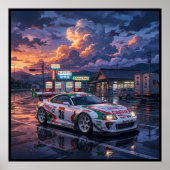Toyota Supra A80 Castrol TOM’S Poster (Vorne)
