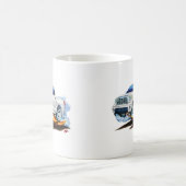 Toyota-Tundra Crewmax Weiß-LKW Kaffeetasse (Mittel)