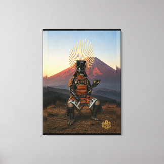 Toyotomi Hideyoshi Mount Fuji Samurai-Rüstung 30x4 Leinwanddruck