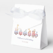 Toyotzug All Aboard Geburtstag einladen, Zoo Tiere Geschenkschachtel (Vorderseite)