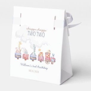 Toyotzug All Aboard Geburtstag einladen, Zoo Tiere Geschenkschachtel