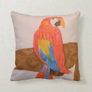 Toytastic rotes Papageien-Kissen Kissen