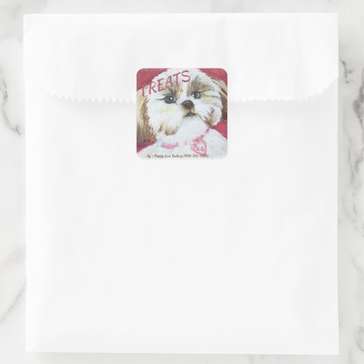 TP QUADRATISCHER AUFKLEBER (Tasche)