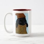 TPII: "Oh, das hast du nicht gelesen?" Sonnige Tas Zweifarbige Tasse (Links)