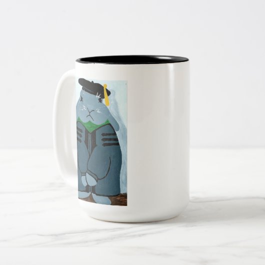 TPIO Grumpy Abschluss PhD Kaninchen Tasse (Vorderseite Links)