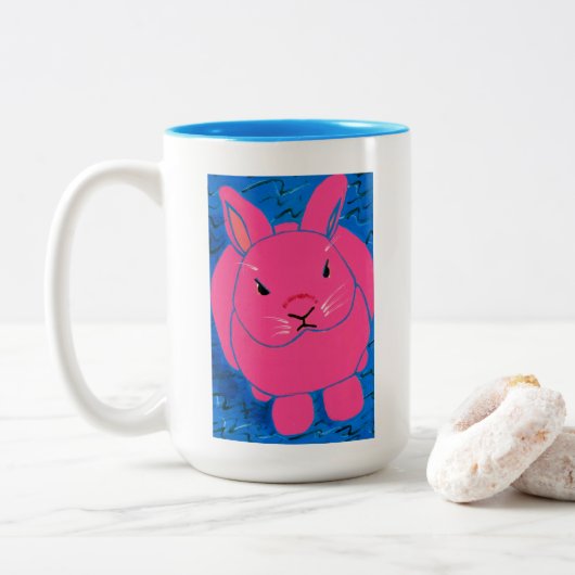 TPIO "Nein, ich werde Ihre Konferenz nicht organis Zweifarbige Tasse (Mit Donut)