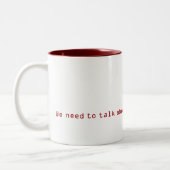 TPS Berichts-Tasse Zweifarbige Tasse (Links)