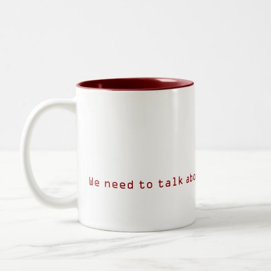 TPS Berichts-Tasse Zweifarbige Tasse (Links)