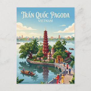 Trấn Quốc Pagode Vietnam Postkarte