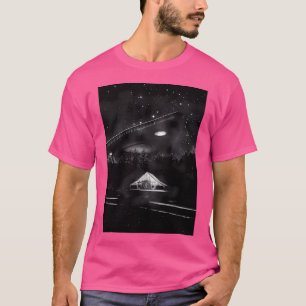 Tr3B Ufo Alien Dreieckskunst T-Shirt