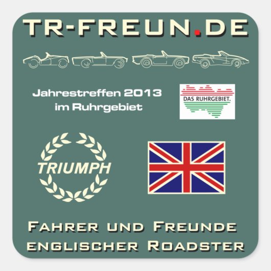 TR-Freunde Treffen 2013 - Aufkleber (Vorderseite)