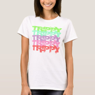 TR! PPY bunte verblaßte Skala T-Shirt