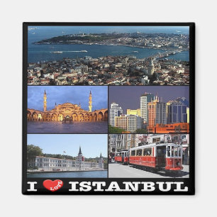 TR - Türkei - Istanbul - I - Liebe - Collage Magnet