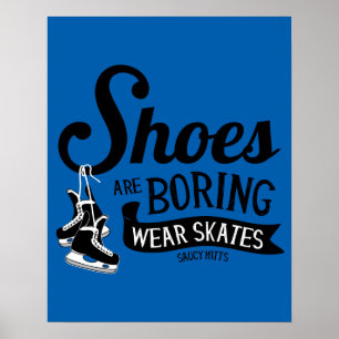 Traar Hockey Skate Schuhe langweilen sich. Poster