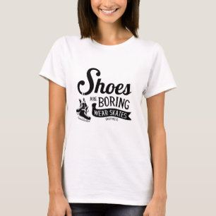Traar Hockey Skate Schuhe langweilen sich. T-Shirt