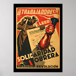 TRABAJADDRES! ARBEITNEHMER - ZIVILER KRIEG IN SPAN POSTER