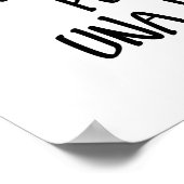 Trabajo duro poster (Ecke)