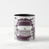 Trabant-Auto, schwarz u. weiß, Berliner Mauer (1) Tasse (Zentrum)