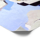 Trabant Car , Blauer Blau, Berliner Mauer Poster (Ecke)