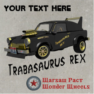 Trabant Car Fotoskulptur Magnet