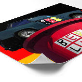 Trabant Car & German Flag, Berlin Poster (Ecke)