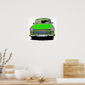 Trabant Car in Green, Berlin Poster (Küche)