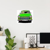 Trabant Car in Green, Berlin Poster (Heimbüro)